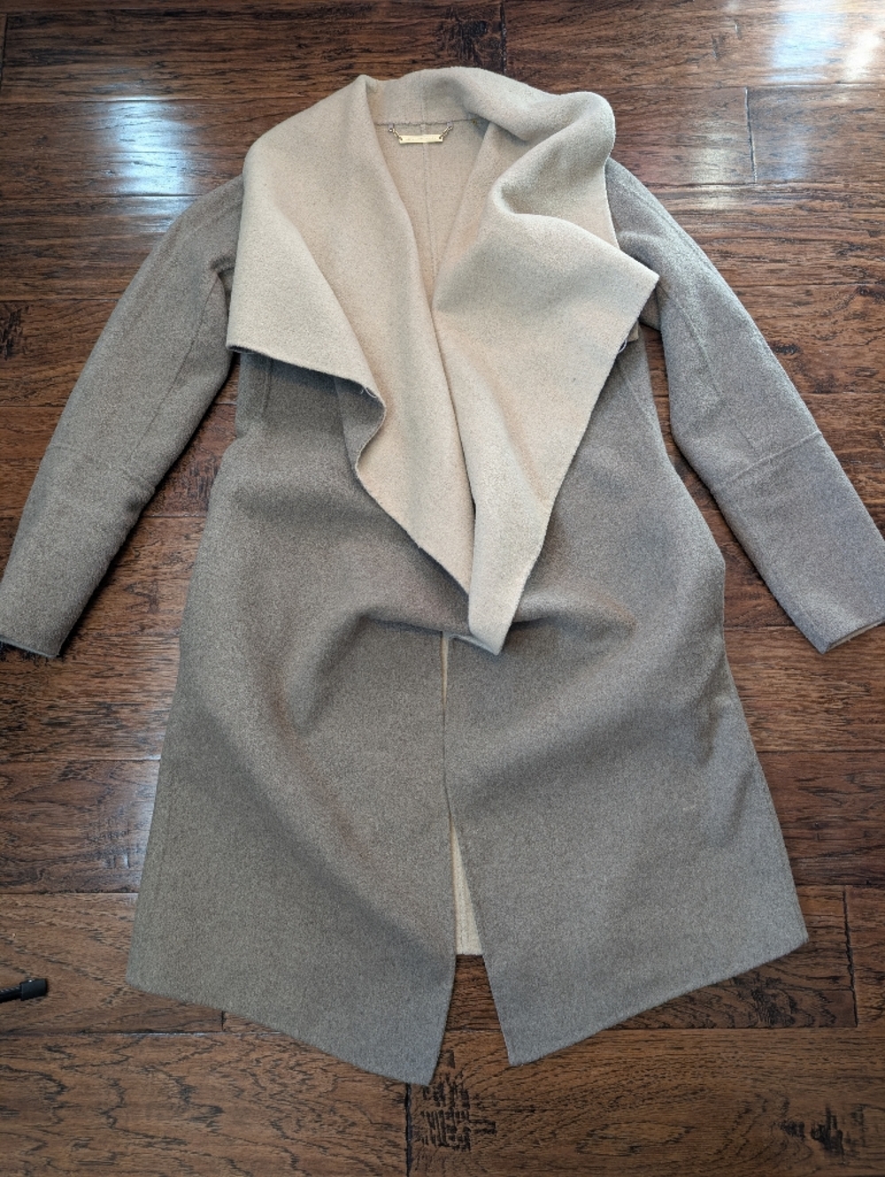 Diane Von Furstenberg Wool Blend Belted Reversible Marilyn Jacket Size Small